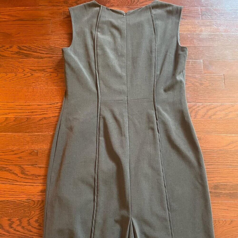Tahari Sleeveless Gray Sheath Dress β Size 12 - Picture 4 of 5
